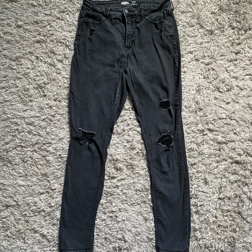 Old Navy Super Skinny High-Rise Black Jeans